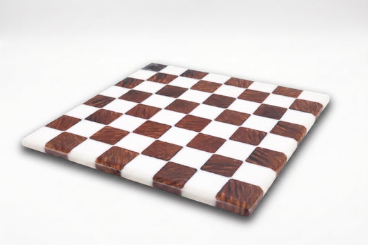 Redwood Epoxy Chess Board