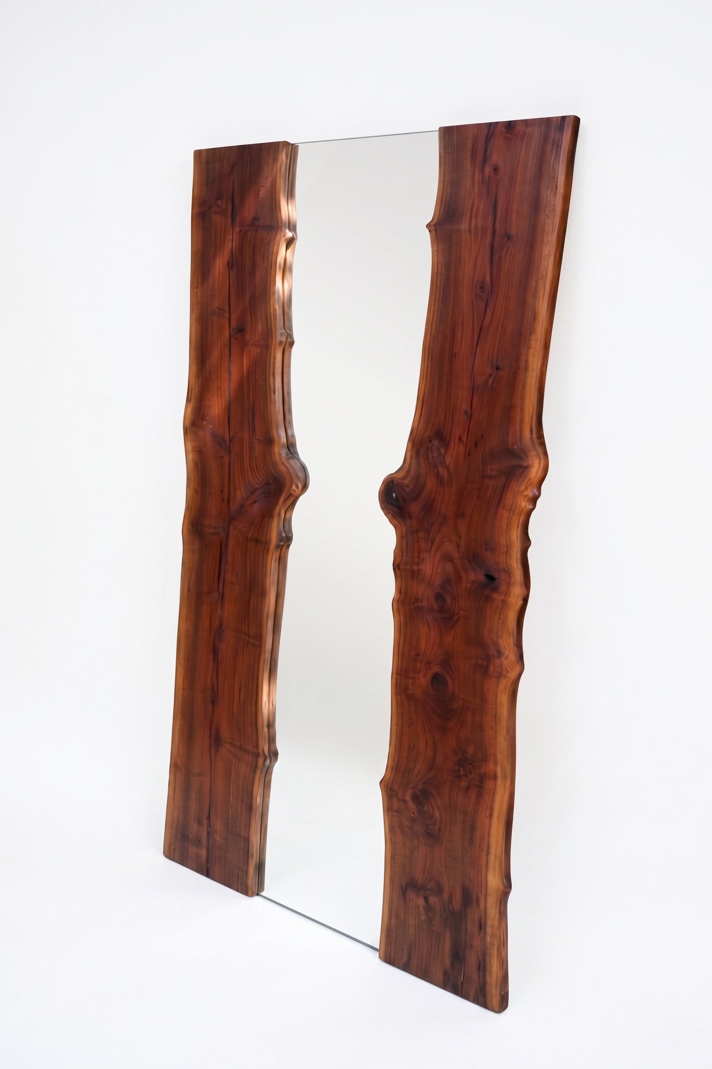 Bookmatched Walnut Live Edge Mirror