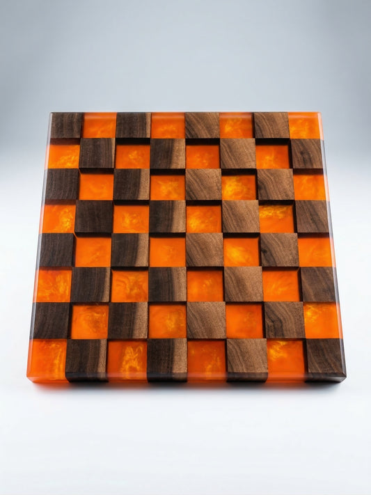 Volcanic Walnut Chessboard