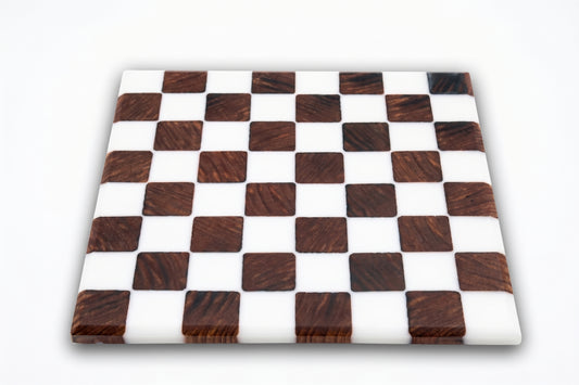 Redwood Epoxy Chess Board