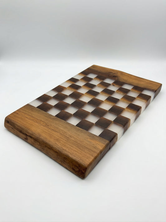 Live Edge Walnut Chess Board