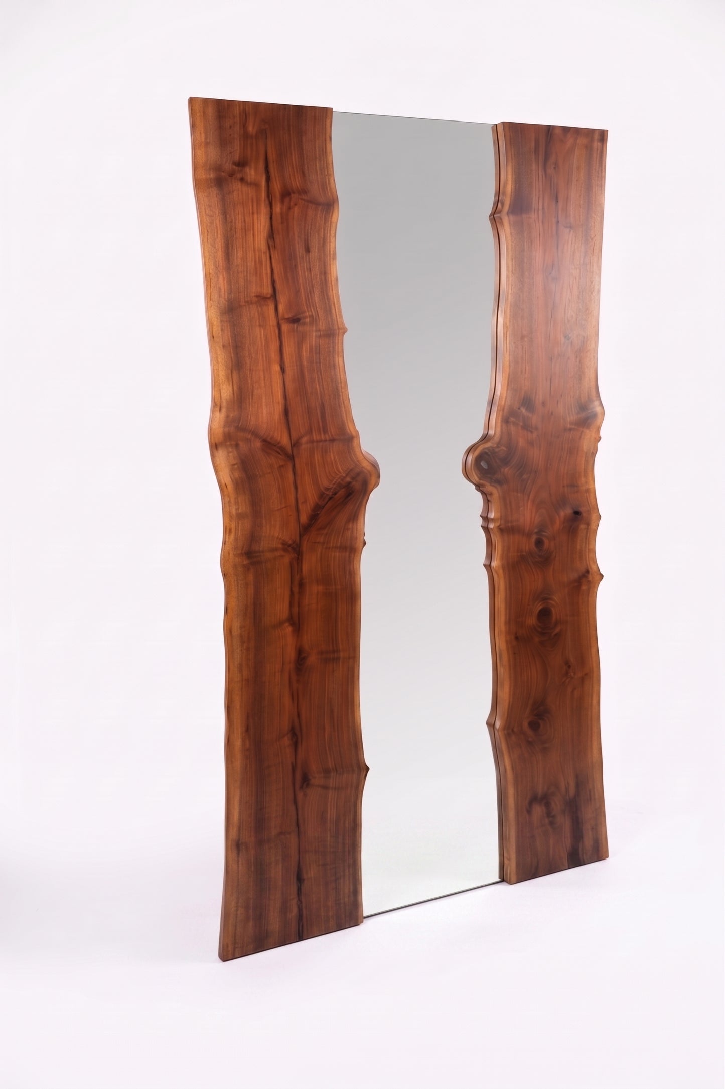 Bookmatched Walnut Live Edge Mirror